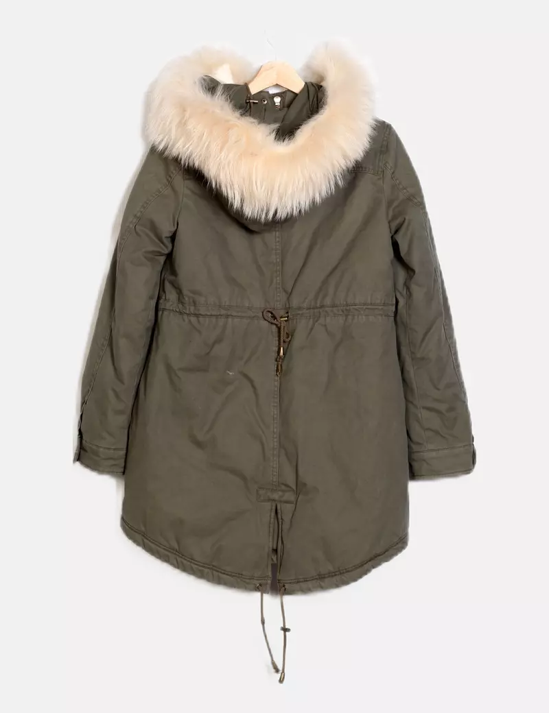 Alessandra Chamonix Parka con capucha verde