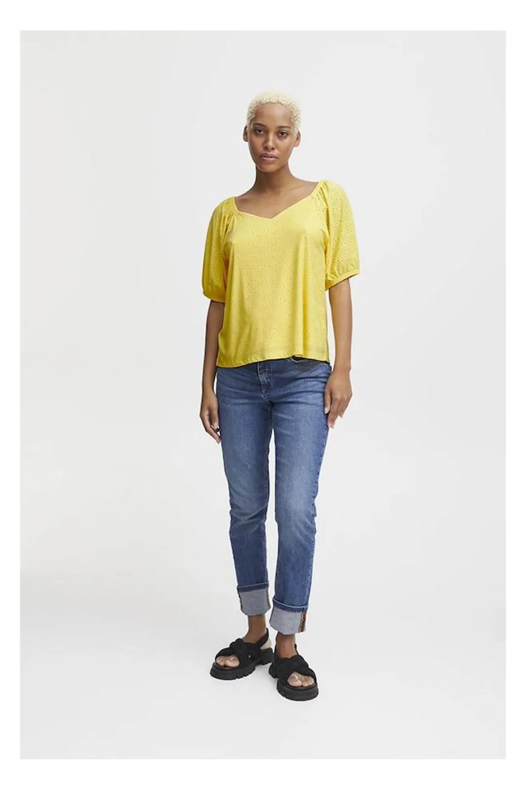 BLUSA CALADA IHPERNELLA AMARILLO