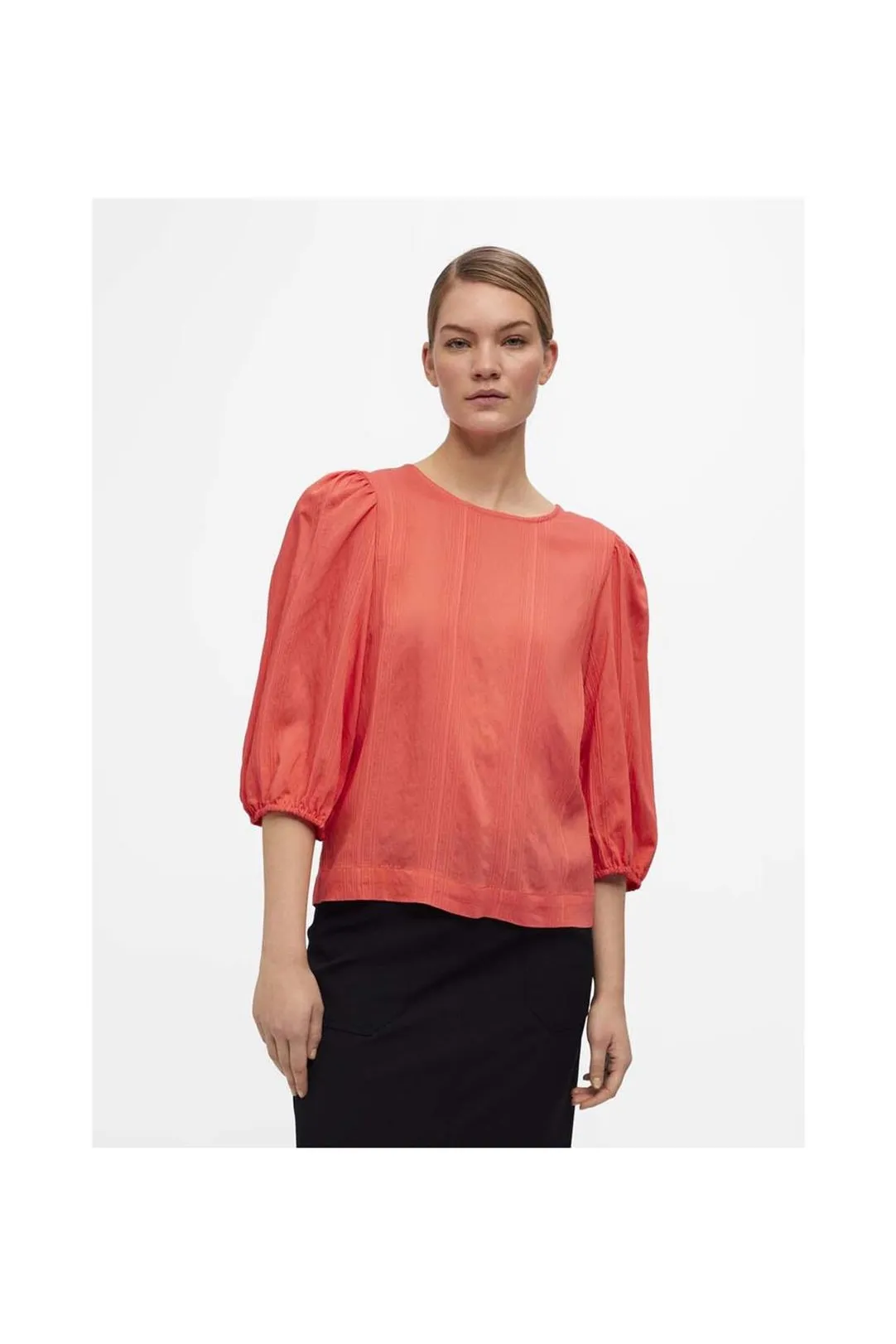 BLUSA MANGA 3/4 OBJLILLI CORAL