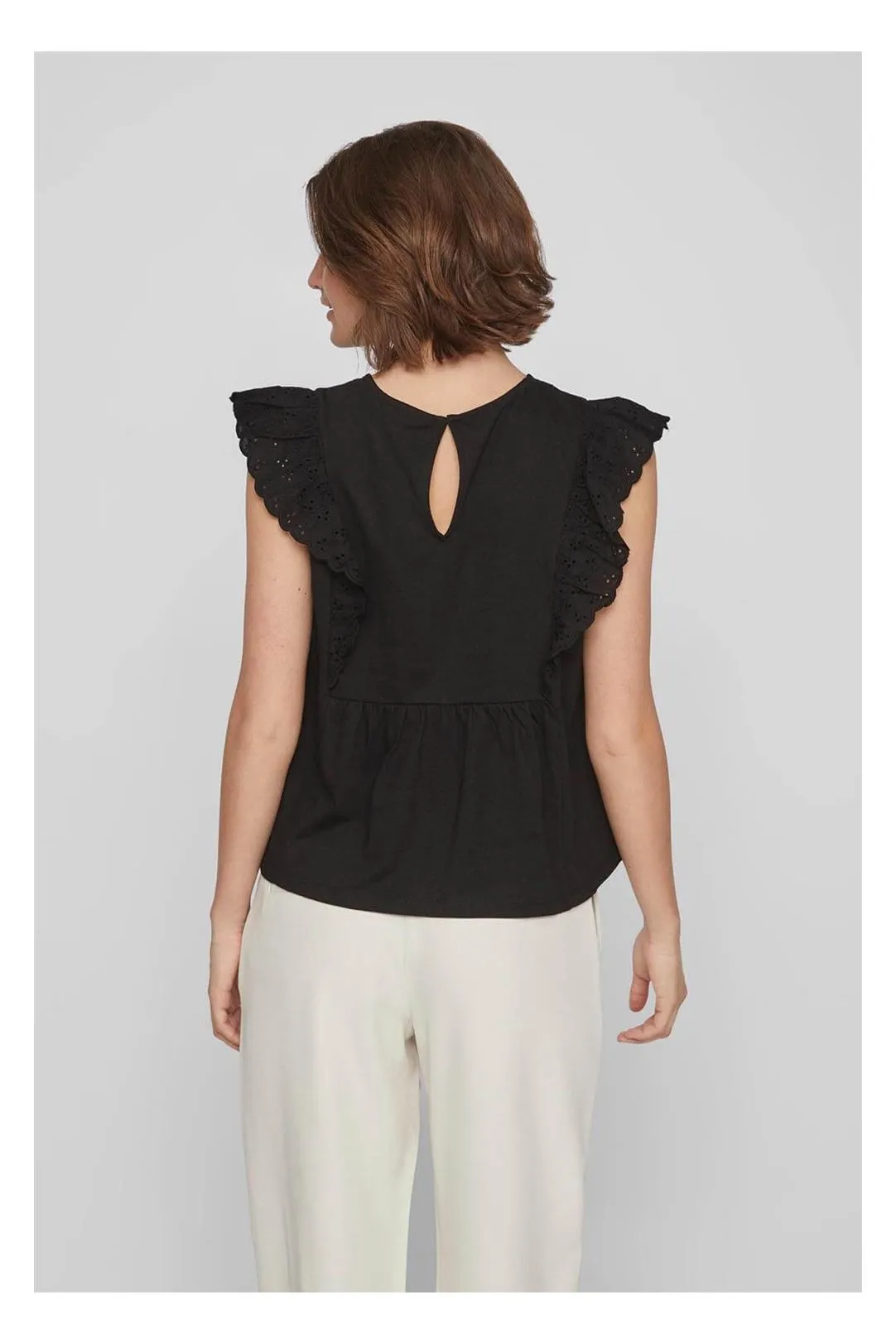 BLUSA MUJER CALADA NEGRO