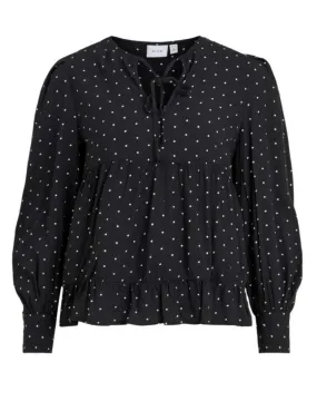 Blusa Vila Siri negra para mujer -b