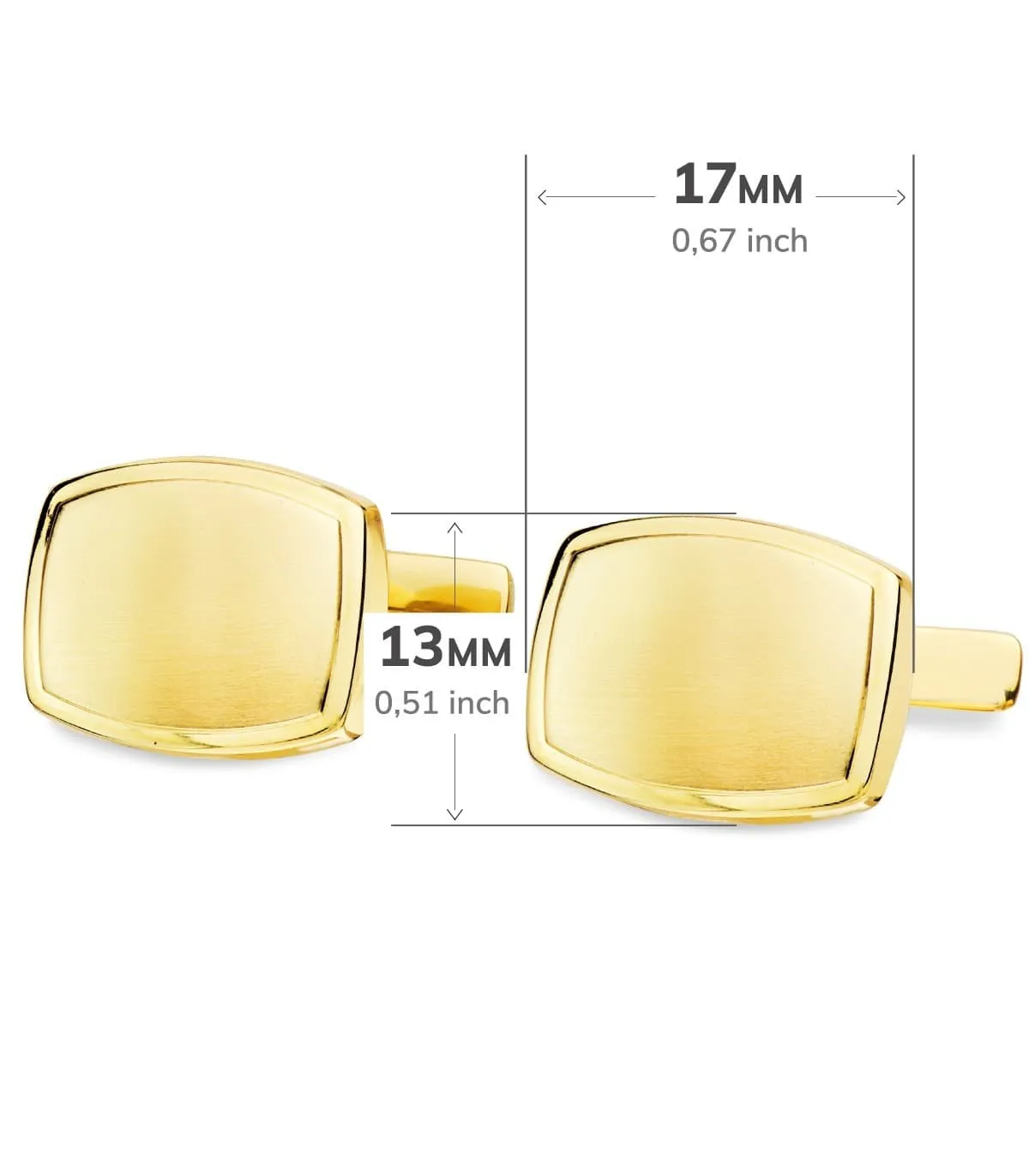 Boutons de manchette Fabrice Or Jaune 18K