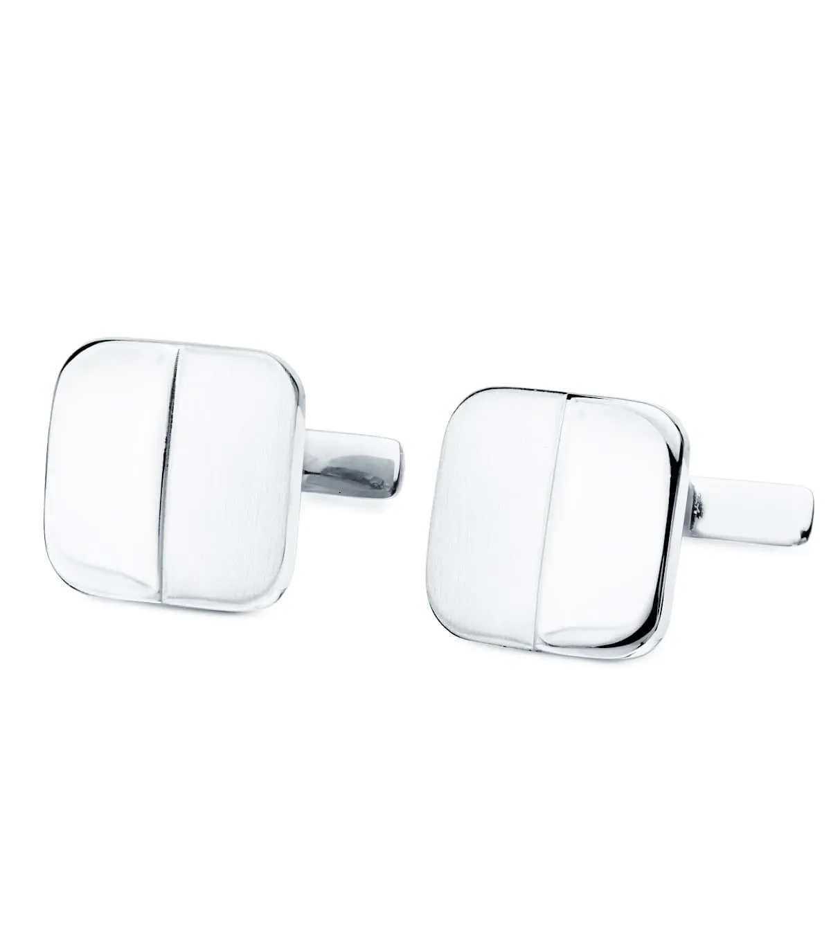 Boutons de manchette Logan Or Blanc 18K