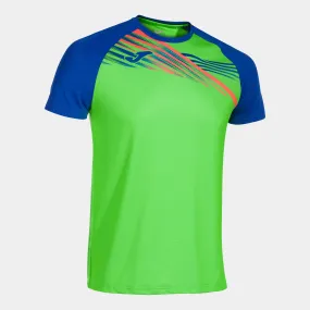 Camiseta manga corta hombre Elite X verde flúor royal