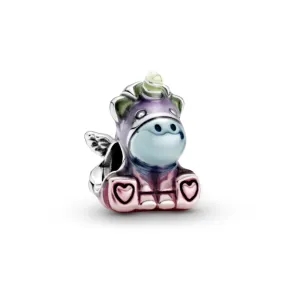 Charm en Plata de Ley Bruno el Unicornio Arcoiris 799353C01