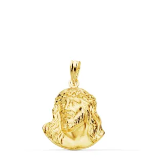 Colgante Rostro de Cristo Oro 18K 20mm