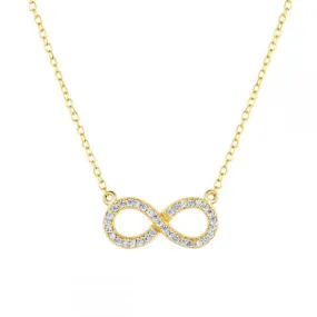 Collar en Plata de Ley Infinity Gold