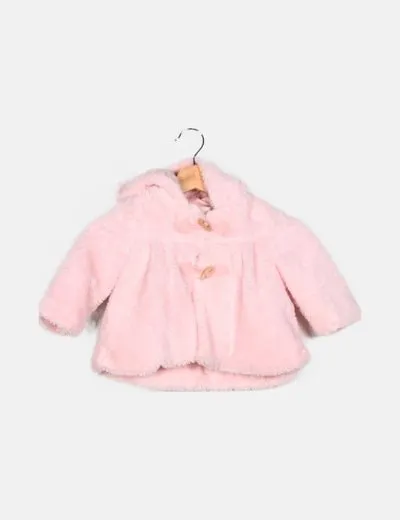 Dolce Petit Trenca rosa capucha pelo