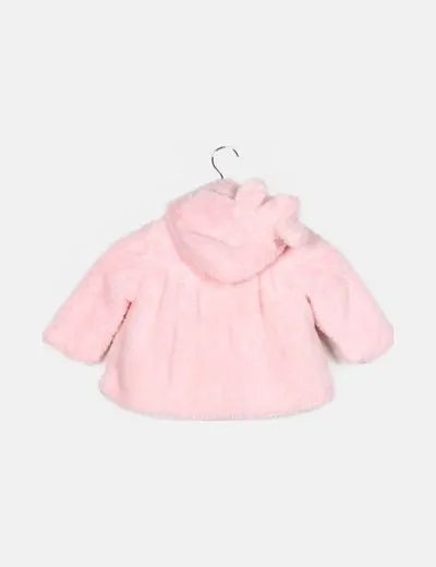 Dolce Petit Trenca rosa capucha pelo