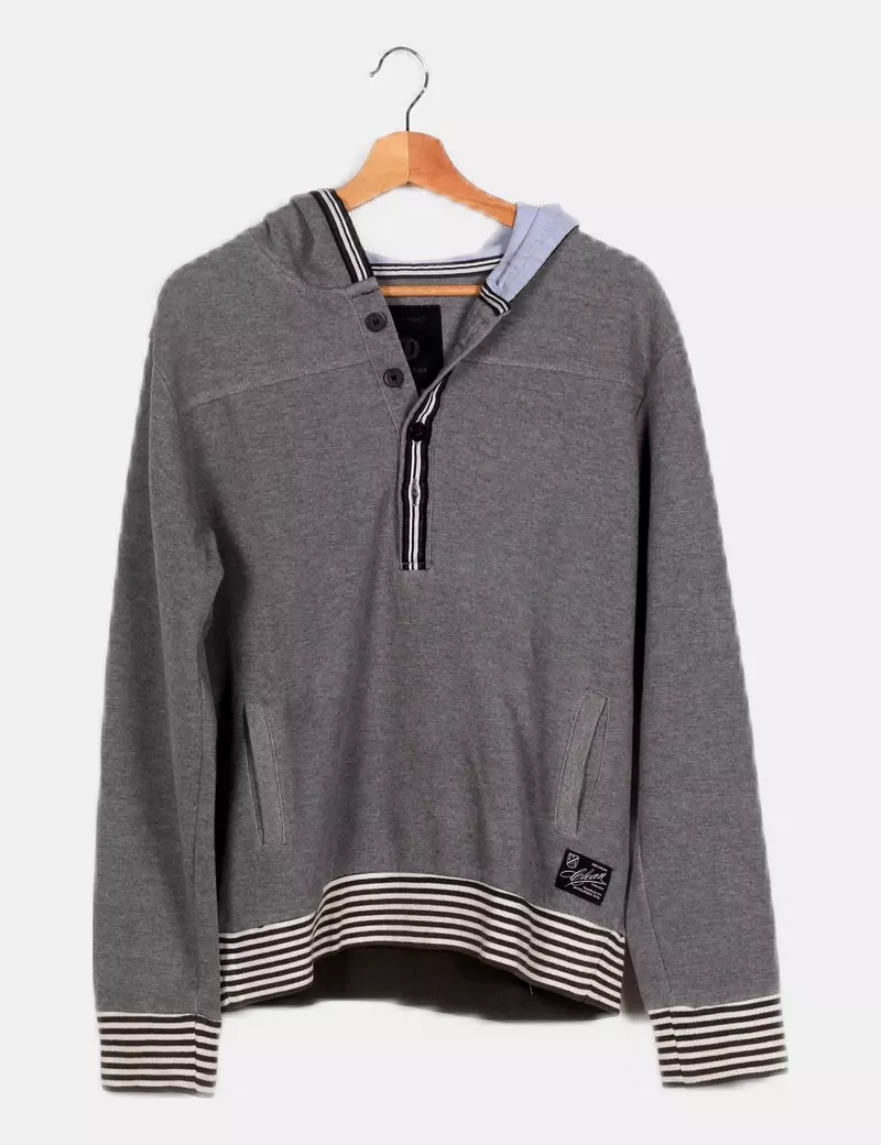 Jack & Jones Sudadera gris casual