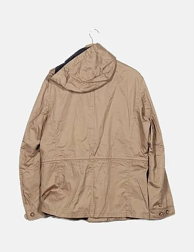 Massimo Dutti Parka verde capucha