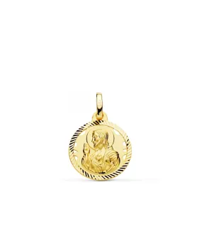 Medalla Corazón de Jesús Oro 18K 16 mm Calada