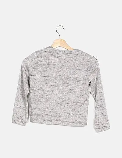 Name it Sudadera gris detalle glitter