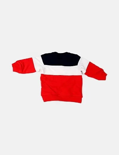 Name it Sudadera tricolor franjas