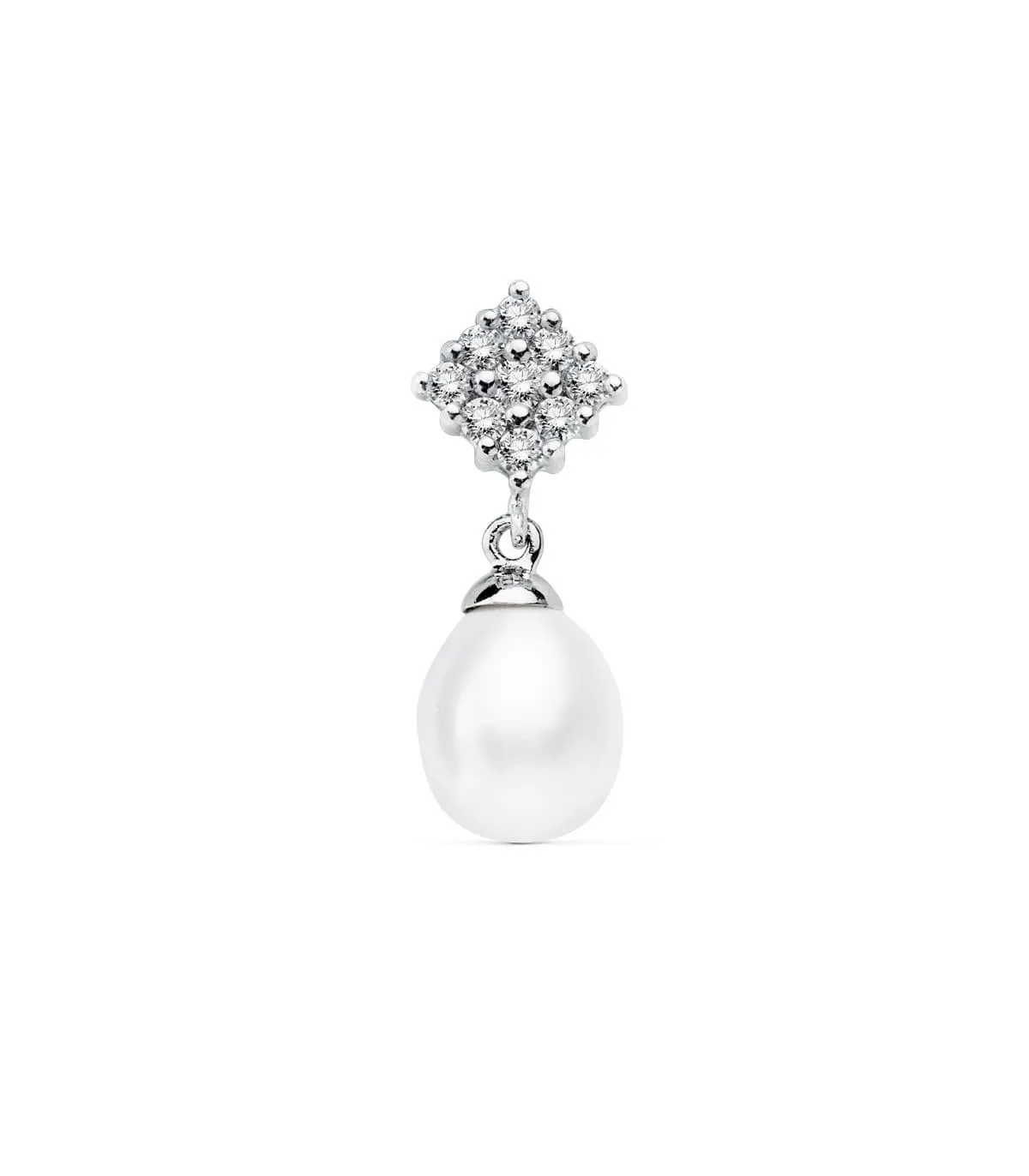 Pendentif Mariage Milla Or Blanc 18k Perle de Culture