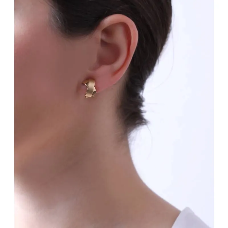 Pendientes Oro Satinado