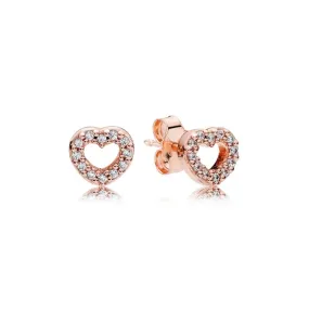 Pendientes Pandora Rose Corazones Capturados 280528CZ