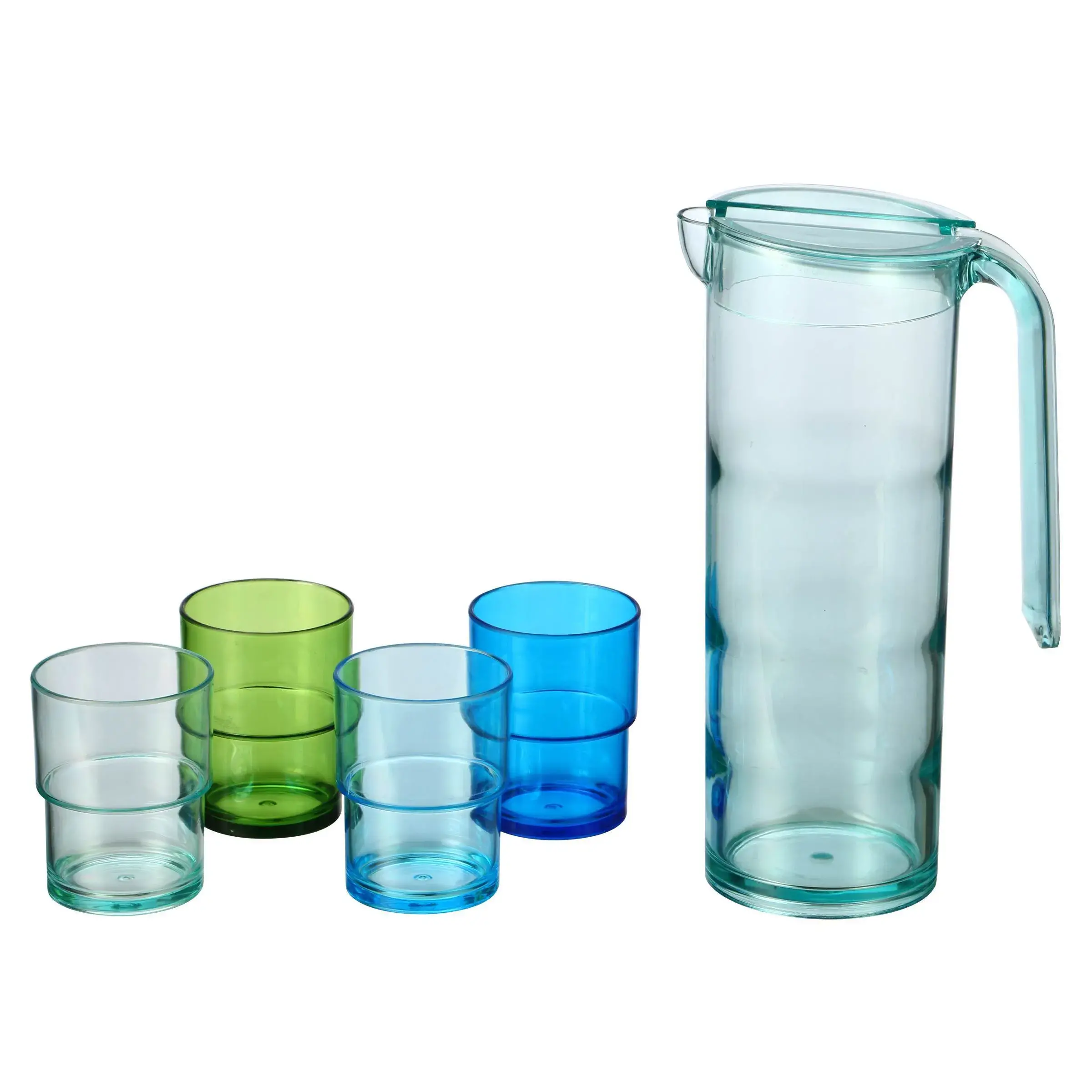 Set de jarra 1,6 Lts + 4 vasos cortos 266 ml